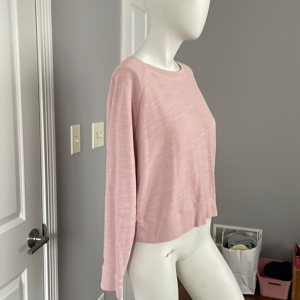 J. Crew Pink Crew Neck Sweatshirt